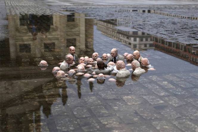 Escultura de Isaac Cordal - Berlin